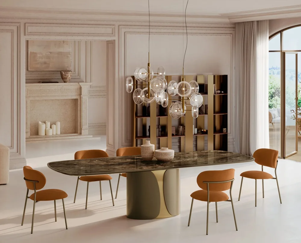 Covered terrace dining room